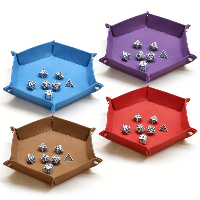 Hexagonal Felt Dice Tray