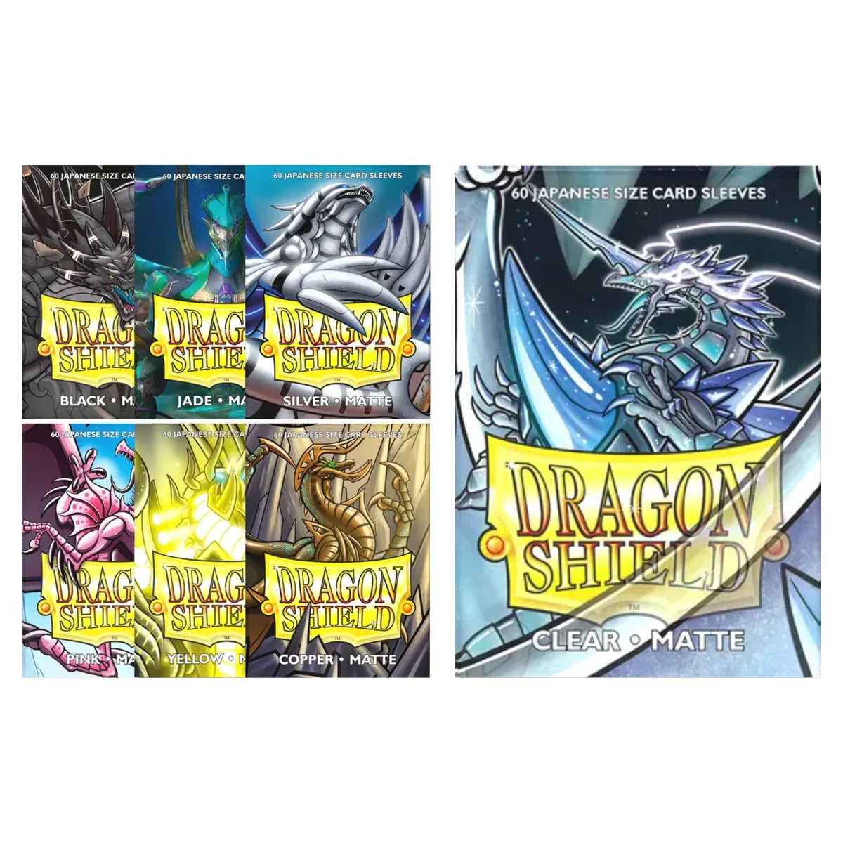 Dragon Shield matte japanese size sleeves - 60pcs