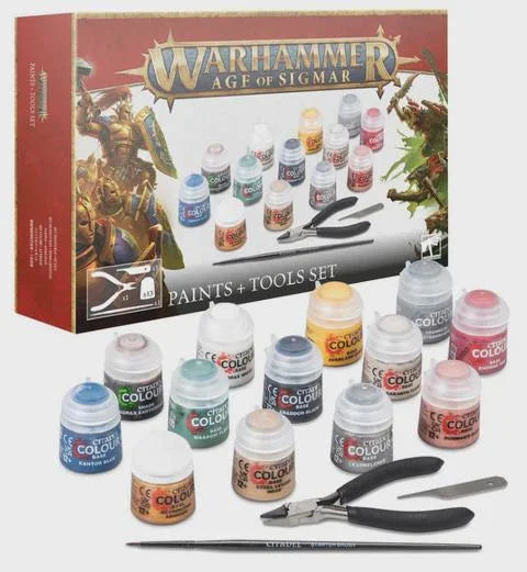 Warhammer Age of Sigmar - Paints & Tools set