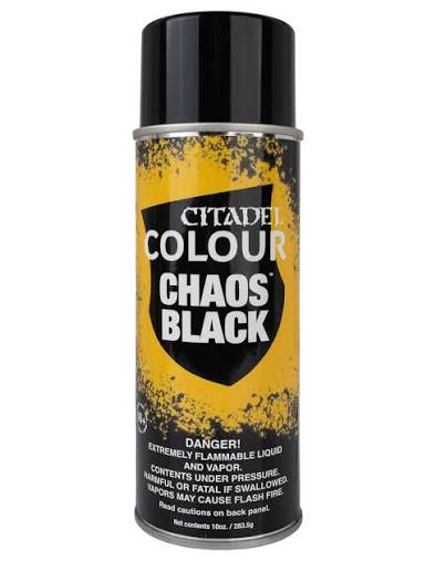 Citadel Colour - Chaos black spray paint 280g