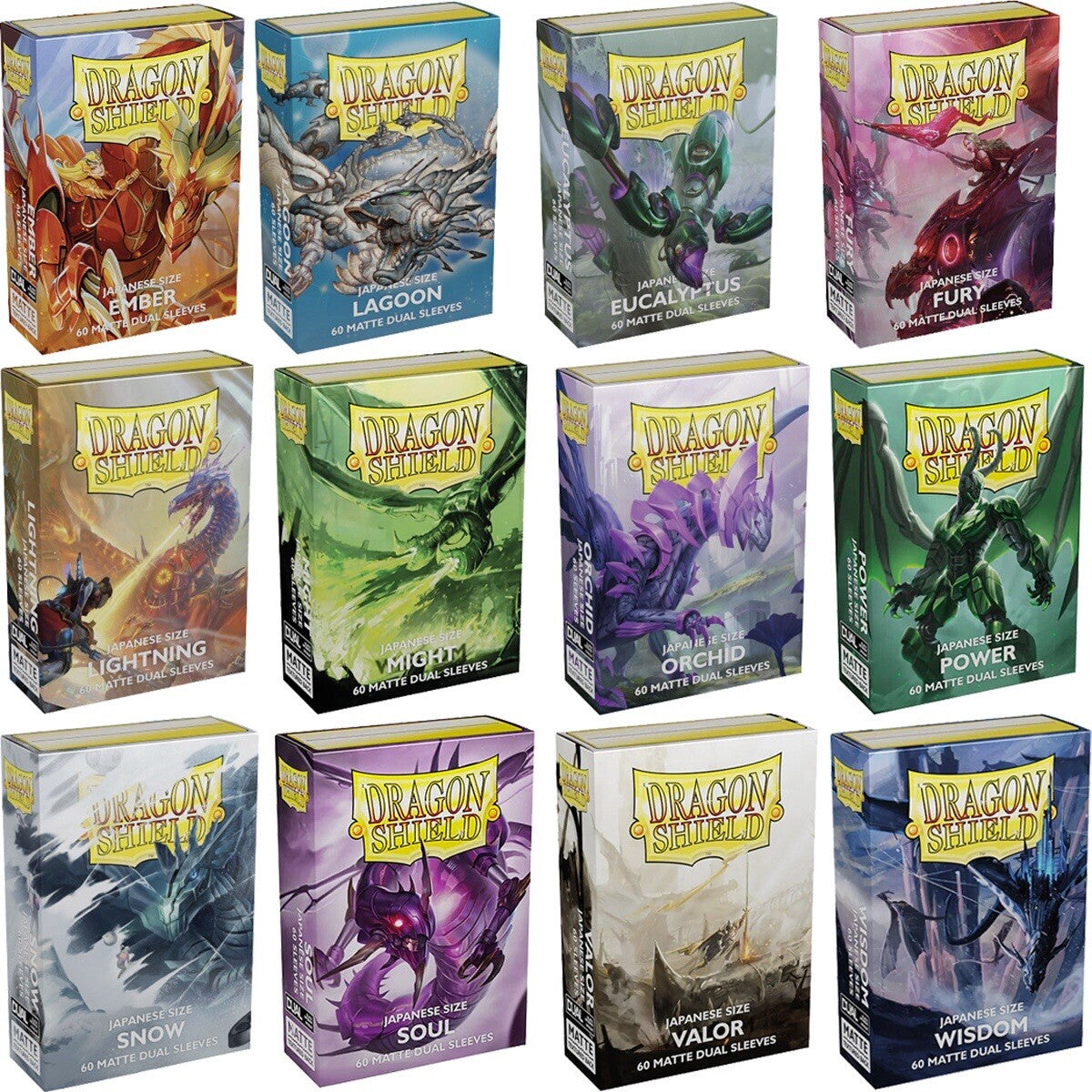 Dragon Shield matte dual japanese size sleeves - 60pcs